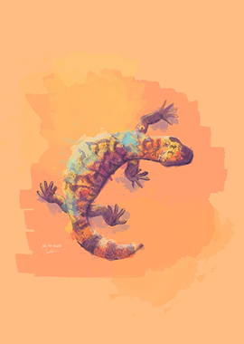 Gila Monster Illustration
