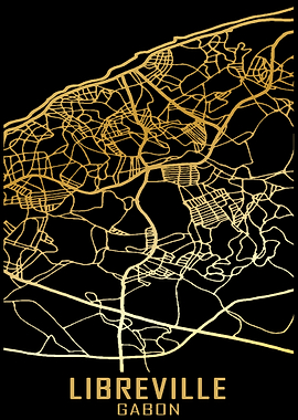 Libreville Gabon City Map