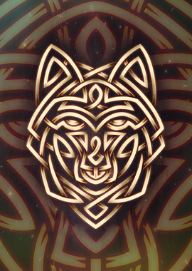 Knotwork Wolf