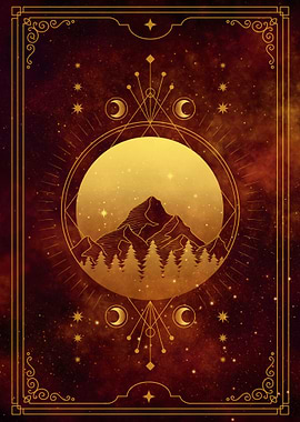 Mountains forests Moon II