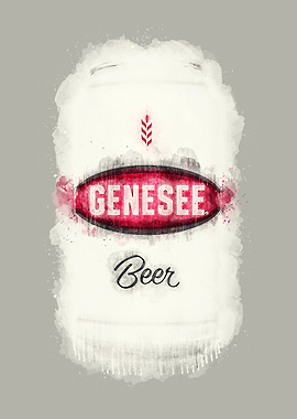 Vintage Beer Watercolor