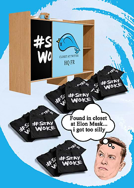 Elon Musk Stay Woke Twitte