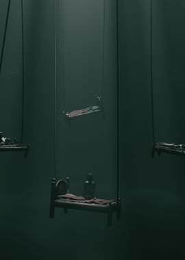 Hanging In 3D Render