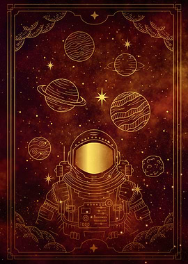 Tarot Astronaut spaceman