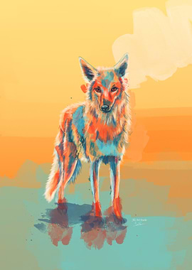 Lone Wild Coyote