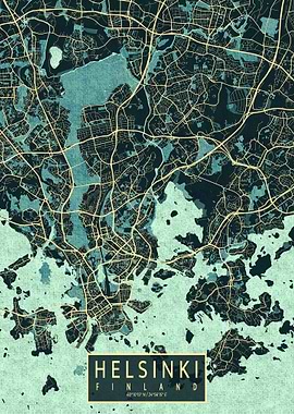 Helsinki City Map Summer