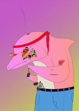 Cyber Dolphin with pants