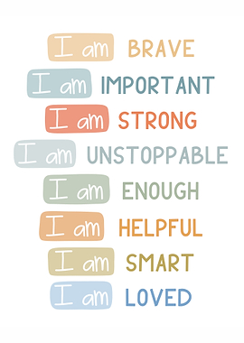 I AM BRAVE Kiddie Poster