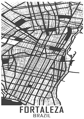 Fortaleza Brazil City Map