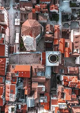 Looking down on Split