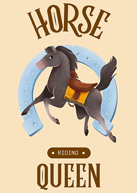 Horse the riding Queen
