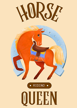 Horse the riding Queen