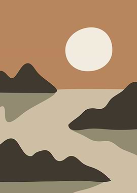 Mountain Sunlight shadow