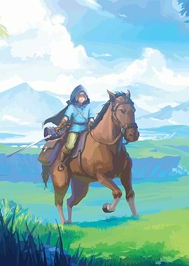 sword horse zelda link