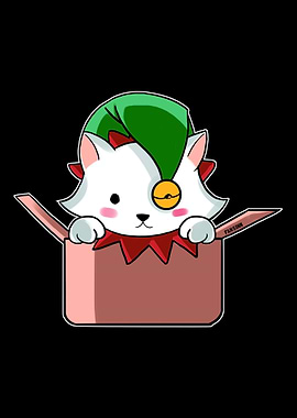 Cat Cat Christmas Elf elf