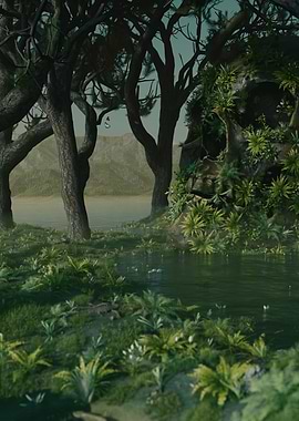 Skull Island 3D Render