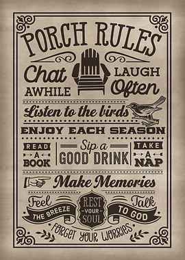 Porch Rules