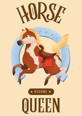 Horse the riding Queen