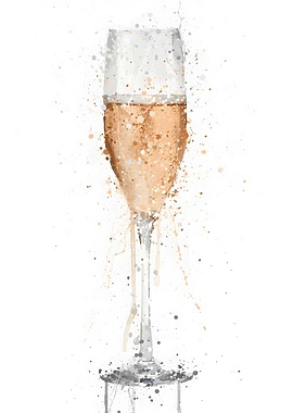 Champagne Flute Rose