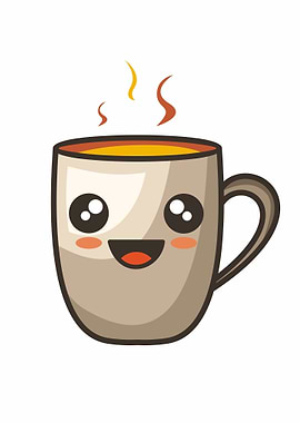 Emoticon Coffe Smile