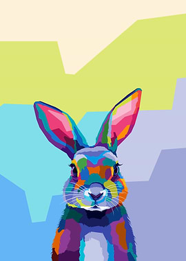 Rabbit Pop art