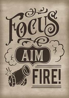 Focus Aim Fire Bathroom