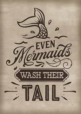 Mermaid Bathroom Sign