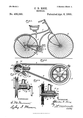Bicycle patent Rice