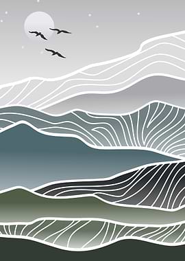 abstract rock mountain