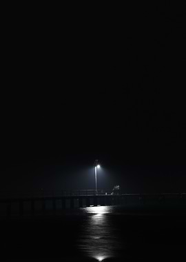 Single Lightpost on Water