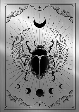 winged scarab tarot card