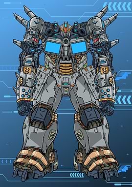 Man Mecha Robot