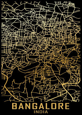 Bangalore India City Map
