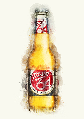 Vintage Beer Watercolor