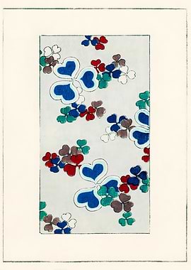 Ukiyo e Winter Flowers