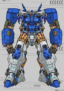 Man Mecha Robot