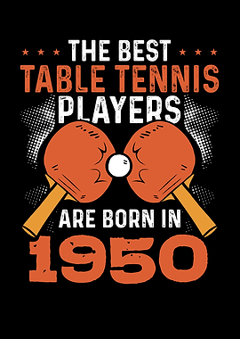 Table tennis player 1950