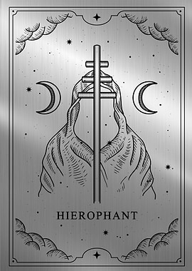 The hierophant tarot card