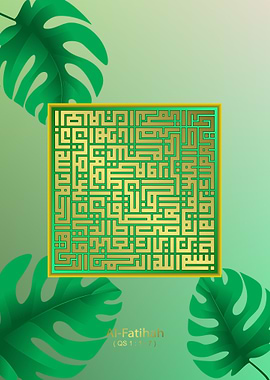 Alfatihah with leaves