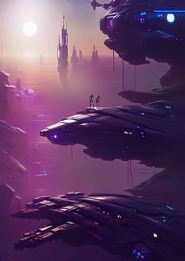 Sunset on Spaceships