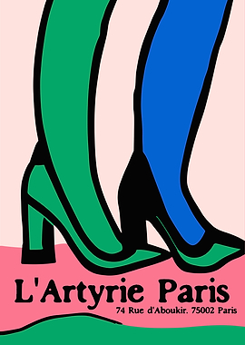 French Shoes Store Poster