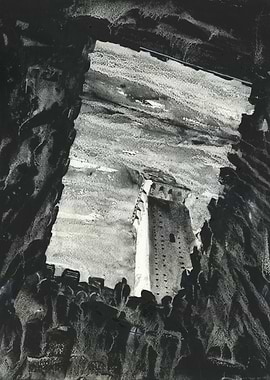 Siena Italy watercolor art