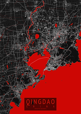 Qingdao City Map Oriental