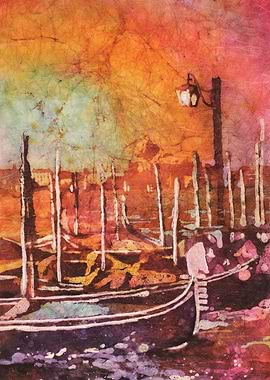 Venice Skyline art Italy