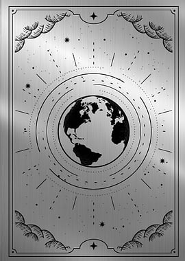 Tarot card the world