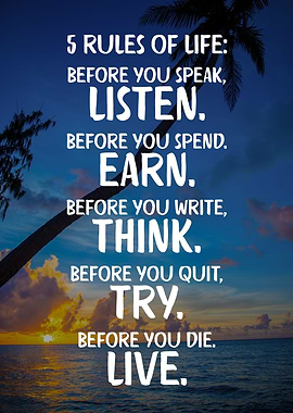 5 Rules of Life
