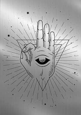 Meditation hand tarot
