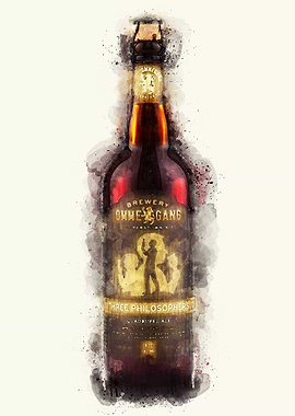 Vintage Beer Watercolor