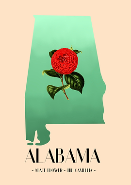 Alabama and State Flower
