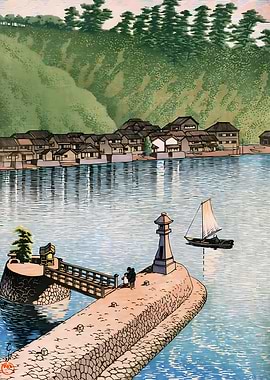 Ukiyo e Izumo Lake